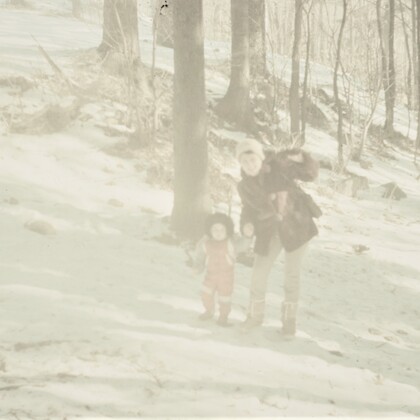 Mamă și fiică la Sinaia