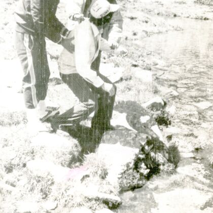 Grup la marginea lacului